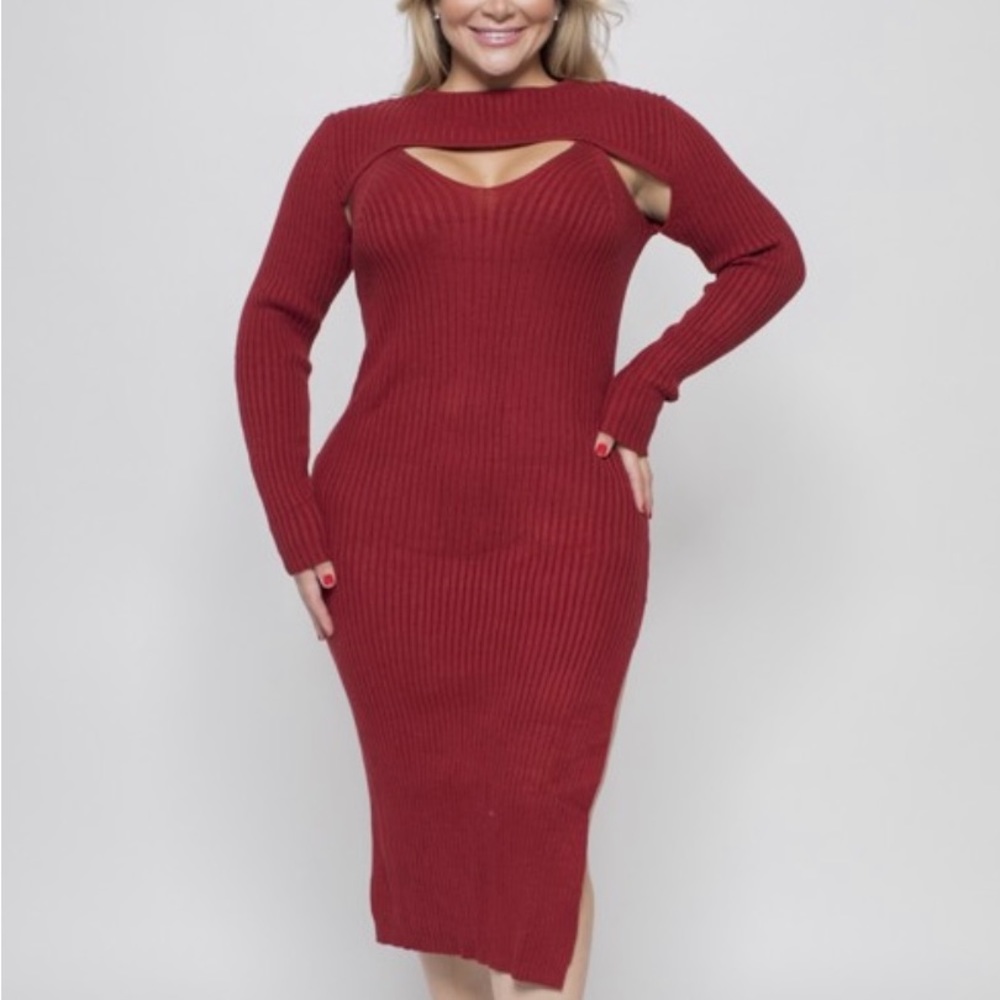 Curve Market| Plus size Sweater Dress